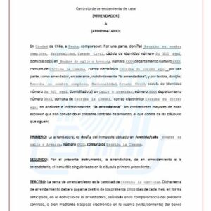 Contrato de arriendo casa con fiador-aval (imagen 1)