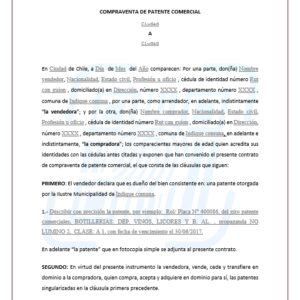 Compraventa de patente comercial (imagen 4)